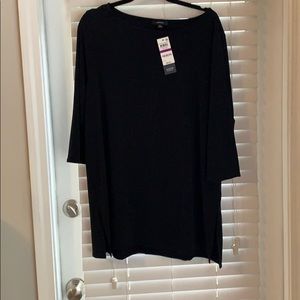 NWT Alfani black knit tunic